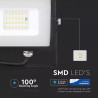 20W LED Прожектор SAMSUNG ЧИП SMD Черно Тяло 6400К - 441