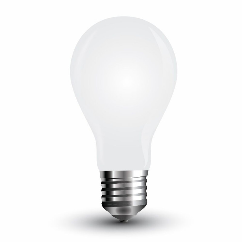 LED Bulb - 4W Filament E27 A60 White Cover Warm White - 4489