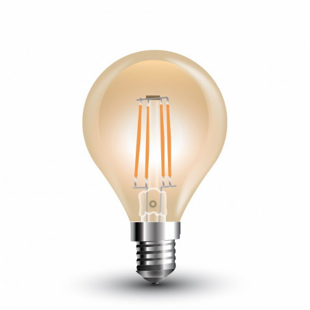 LED Bulb - 4W Filament E14 P45 Amber Cover Warm White - 4499