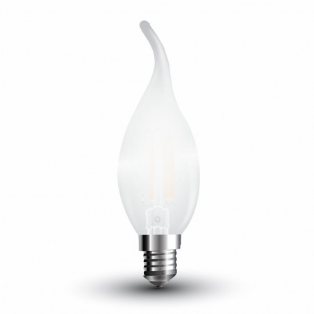 LED Bulb - 4W Filament E14 Frost Cover Candle Tail Warm White - 4477