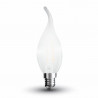 LED Bulb - 4W Filament E14 Frost Cover Candle Tail Warm White - 4477