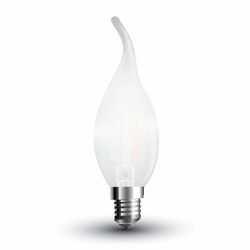 LED Bulb - 4W Filament E14 Frost Cover Candle Tail White - 4479