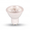 LED Spotlight - 7W GU10 White Plastic With Lens Natural White Dimmable - 1667