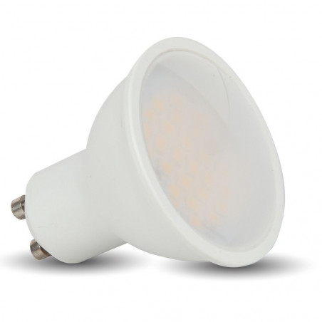 LED Spotlight - 5W GU10 SMD White Plastic 320Lm Natural White 110° - 1686