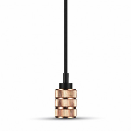 ROSE GOLD ALUMINUM LAMP HODLER WITH ADJUSTABLE CANOPY - 3815