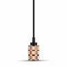 ROSE GOLD ALUMINUM LAMP HODLER WITH ADJUSTABLE CANOPY - 3815