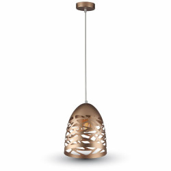 CHAMPEAN GOLD PENDANT LIGHT WITH GOLD CANOPY - 3821