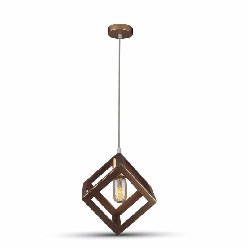 CHAMPAGNE GOLD PENDANT LIGHT WITH GOLD CANOPY - 3833