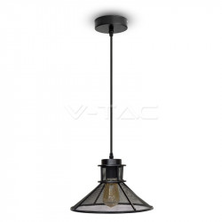 BLACK METAL V SHAPE MESH PENDANT LAMP Ф250 - 3860