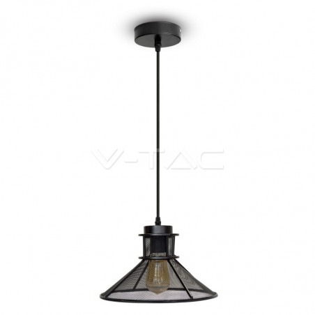 BLACK METAL V SHAPE MESH PENDANT LAMP Ф250 - 3860