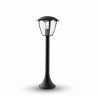GARDEN LAMP MATT BLACK CLEAR COVER 600mm Е27 IP44 - 7059