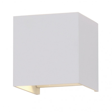 6W WALL LAMP WHITE BODY SQUARE IP65 3000K ADJUSTABLE BEAM ANGLE - 7079