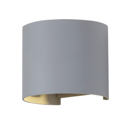 6W WALL LAMP WITH BRIDGLUX CHIP GREY BODY ROUND 3000K ADJUSTABLE BEAM ANGLE - 7083