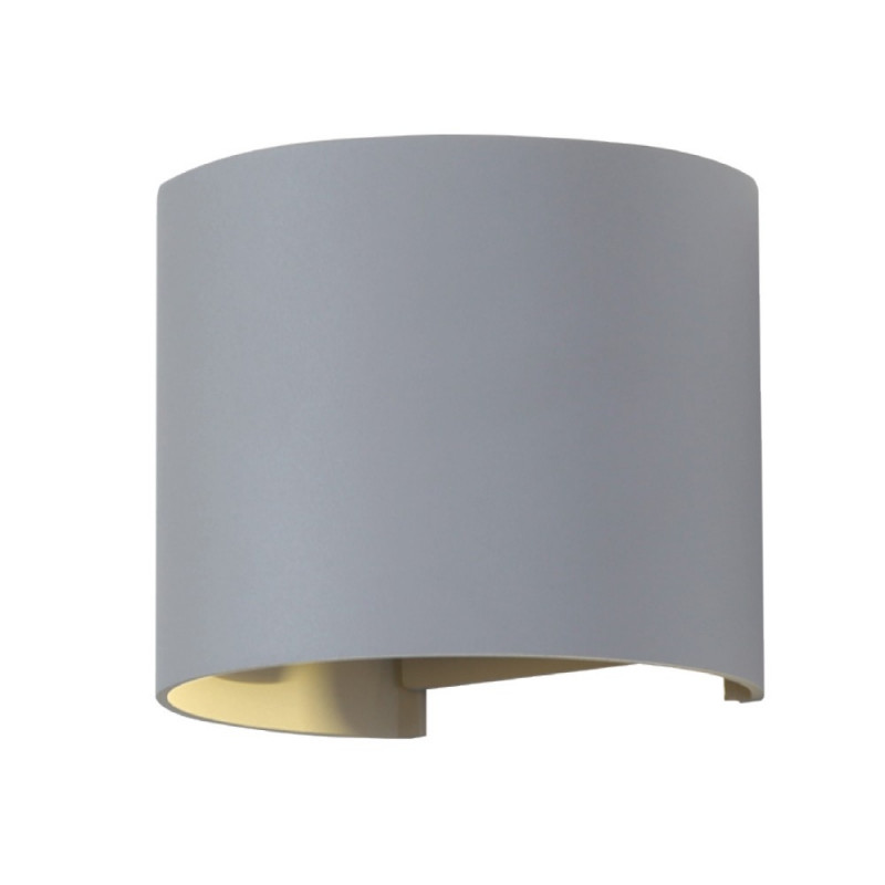 6W WALL LAMP WITH BRIDGLUX CHIP GREY BODY ROUND 3000K ADJUSTABLE BEAM ANGLE - 7083