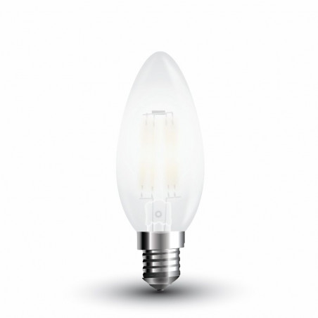 LED Bulb - 4W Filament E14 Frost Cover Candle Warm White - 4474