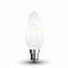 LED Bulb - 4W Filament E14 Frost Cover Candle Warm White - 4474