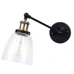 CONE SHAPE GLASS WALL LAMP TRANSPARENT Ф140 - 3861