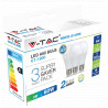 LED Bulb - 9W E27 A60 Thermoplastic White 3PCS/PACK - 7242