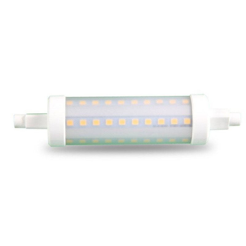 LED Крушка - 7W R7S 118 мм Пластик Топло Бяла Светлина - 7123