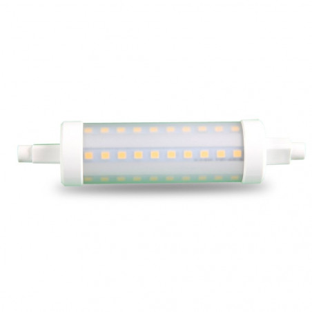LED Крушка - 7W R7S 118 мм Пластик Бяла Светлина - 7125