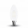 LED Крушка - 4W Filament E14 Кръстосан Кендъл Спирала Мат Топло Бяла Светлина - 7107