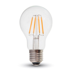 LED Крушка - 4W Filament E27 A60 Топло Бяла Светлина Димируема - 4364