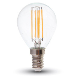 LED Крушка - 4W Filament E14 P45 Неутрално Бяла Светлина - 4425