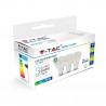 LED Spotlight - 5W GU10 SMD White Plastic Warm White 3 pcs/pack - 7269