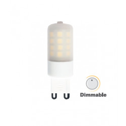 LED Крушка - 3W G9 Пластик Топло бяла светлина Димируема - 7253