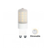 LED Spotlight - 3W G9 Plastic Milk Cover Natural White Dimmable - 7254