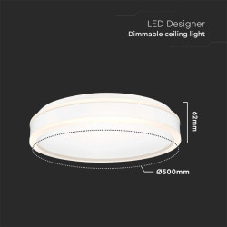 42W LED DESIGNER LIGHT DIMM.3В1-WHITE RD