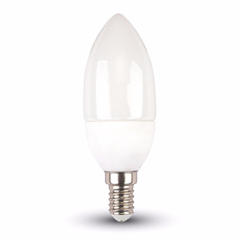 LED Bulb - SAMSUNG Chip 5.5W E14 Plastic Candle White  5 years warranty - 173