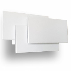 12W LED Wall Light White Body IP20 Warm White - 8202