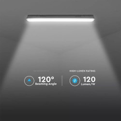 LED Влагозащитено Тяло M-Серия 1500мм 48W 6500K Mат 120 lm/W