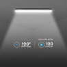 LED Влагозащитено Тяло M-Серия 1500мм 48W 4000K Мат Стоманен Клип 120 lm/W