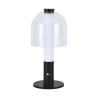 LED Настолна Лампа 1800mAh Батерия 140x 300 3 в 1 Черно + Прозрачно Стъклено Тяло