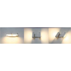 12W LED Wall Lamp Movable Grey Body 3000K - 8294