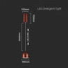 8.5W LED Висяща Лампа Φ100 Регулируемо Въже Touch On/Off Кафяво Тяло 3000K