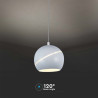 8.5W LED Висяща Лампа Φ180 Регулируемо Въже Touch On/Off Бяло Тяло 3000K