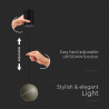 8.5W LED Висяща Лампа Φ180 Регулируемо Въже Touch On/Off Златно Тяло 3000K
