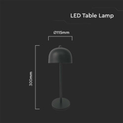 LED Настолна Лампа 1800mAh Батерия 115x300 3 в 1 Черно Тяло