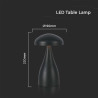 LED Настолна Лампа 800mAh Батерия 120x220 3 в 1 Черно Тяло