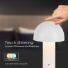 LED Настолна Лампа 1800mAh Батерия 150x250 3 в 1 Бяло Тяло