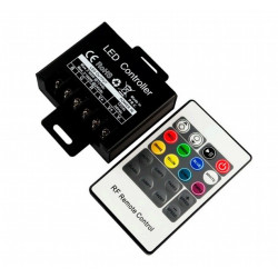 LED RGB CONTROLLER WITH 20 KEY RF REMOTE CONTROL-SMALL - 3340
