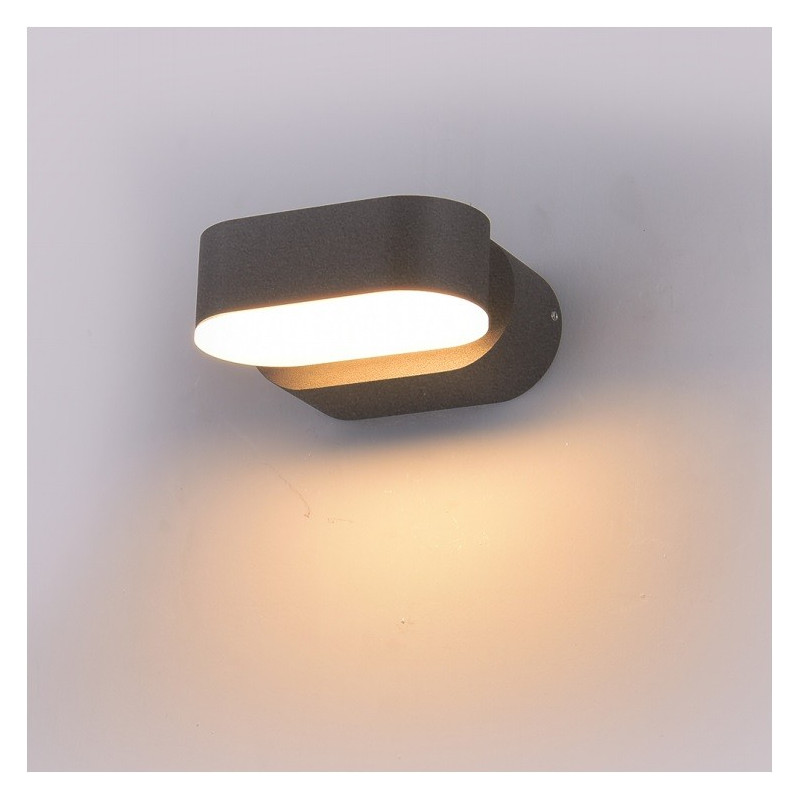 6W LED WALL LIGHT COLORCODE:3000K - GREY BODY - 8290