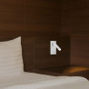 2W LED Стенен Аплик Хотел Квадрат 3000K Бяло Тяло