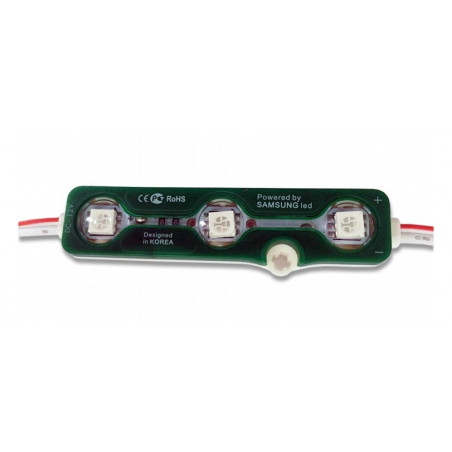 LED Module 3SMD Chips SMD5050 Green IP67 - 5119