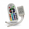 72W INFRARED CONTROLLER WITH REMOTE CONTROL 24 BUTTONS ROUND- 3625