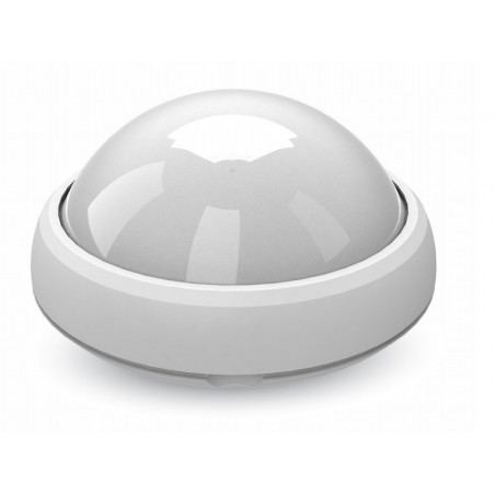 8W Dome Light Fitting White Body Round Warm White Waterproof - 4998