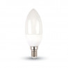 LED BULB -  SAMSUNG CHIP 5.5W E14 CANDLE WHITE 5 YEARS WARRANTY А++ - 258